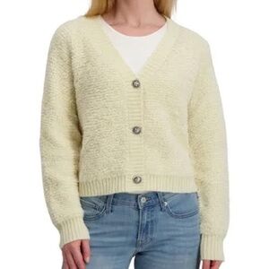 Lucky Brand Raglan Sleeve Boucle Cardigan Sweater